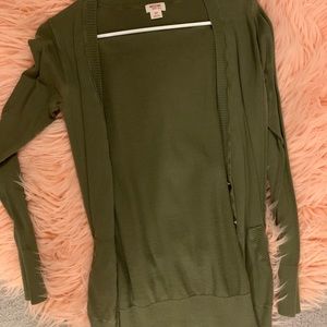 Green cardigan